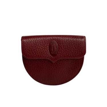 CARTIER Mastline Leather Wallet/Coin Case Coin Pu… - image 1