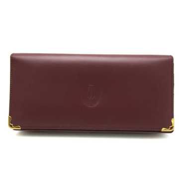 CARTIER Must Women,Men Leather Long Wallet [bi-fo… - image 1