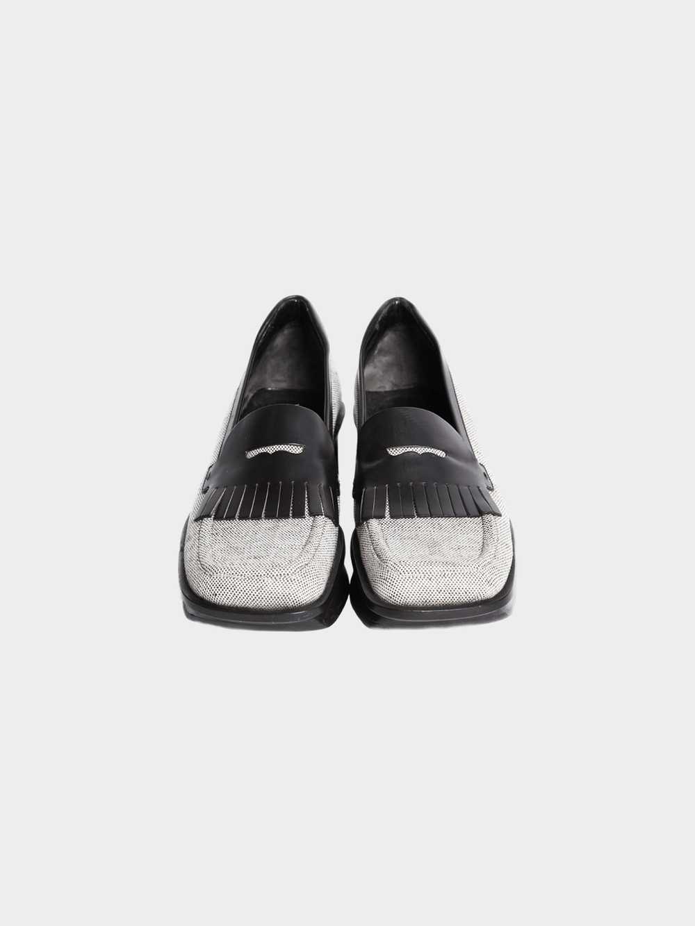 Prada SS 1999 Black and Grey Platform Loafers - image 3