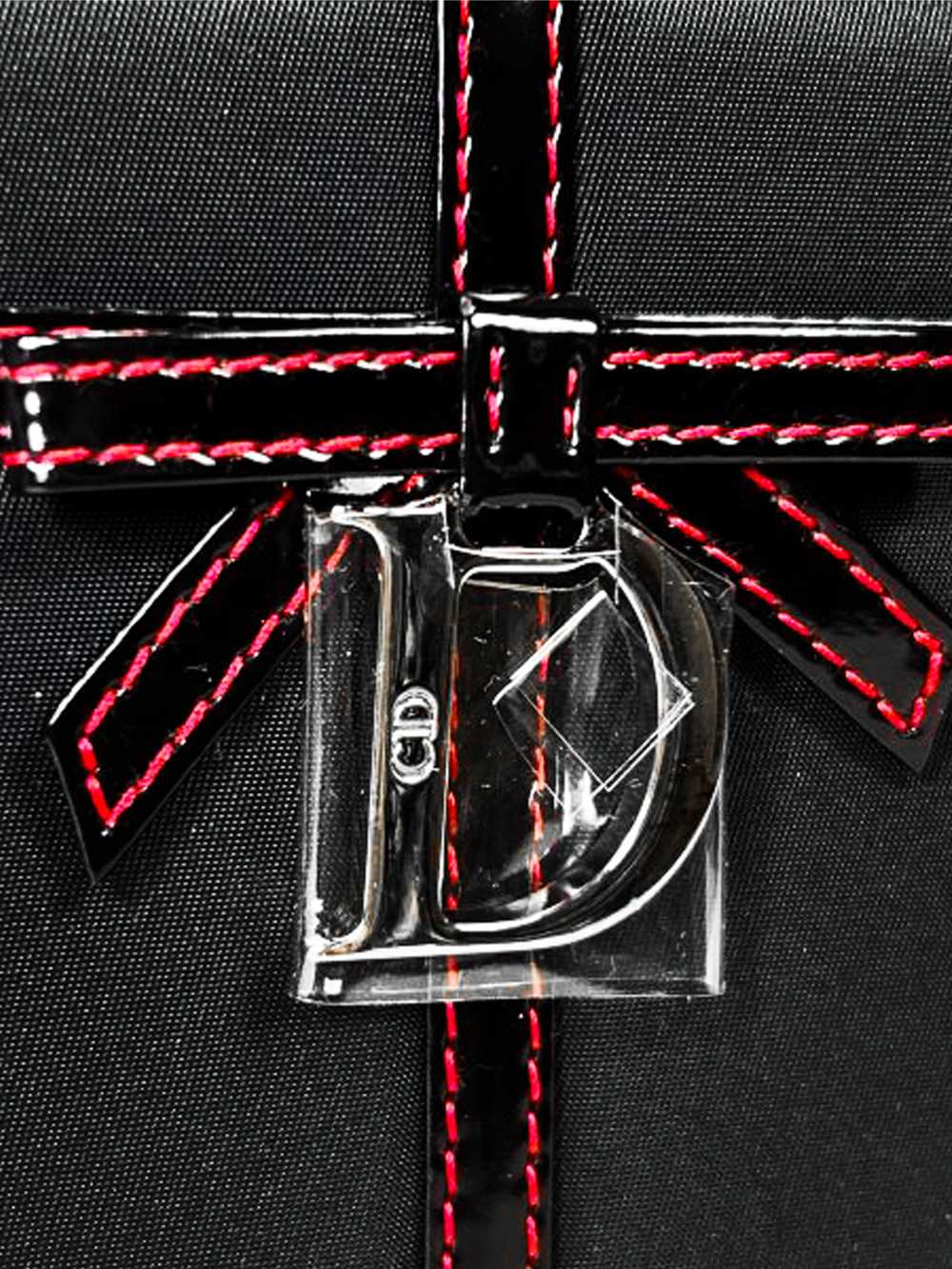 Christian Dior 2006 Black Ribbon Box Vanity Bag - image 5