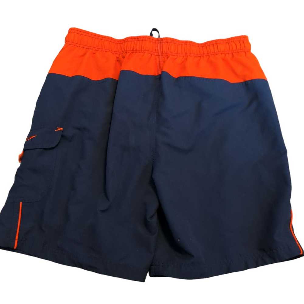 Speedo SPEEDO Navy Blue Orange Men's Swim Trunks … - image 2