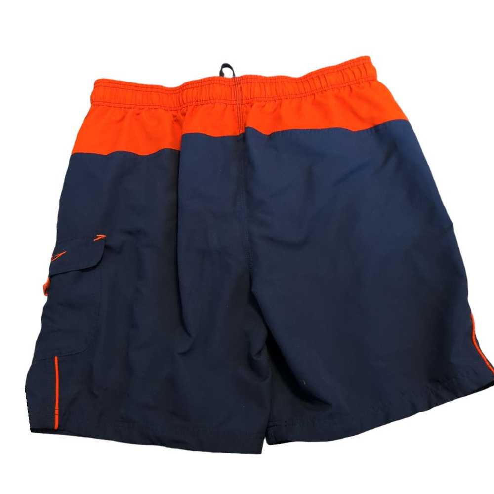 Speedo SPEEDO Navy Blue Orange Men's Swim Trunks … - image 6