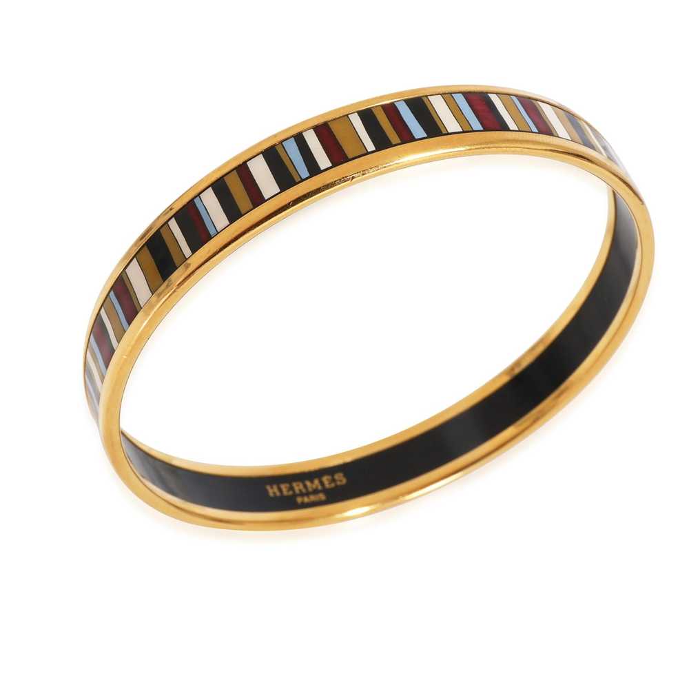 Hermes Hermès Plated Enamel Narrow Carioca Stripe… - image 3