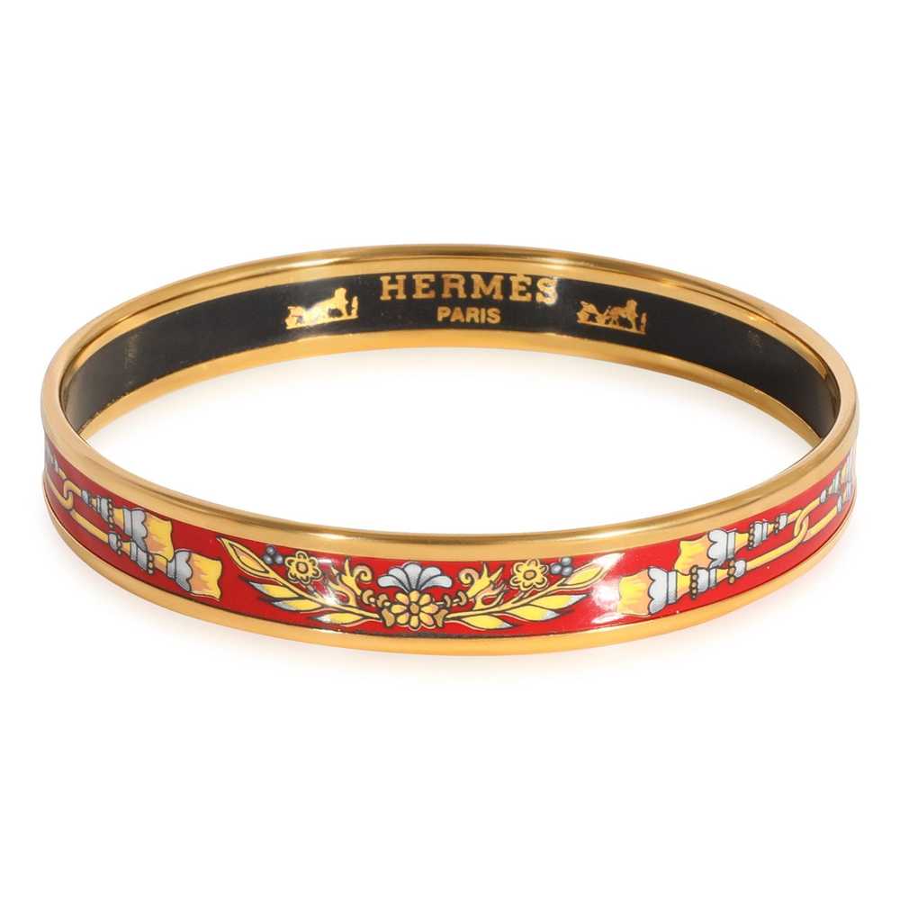 Hermes Hermès Narrow Enamel Bracelet with Tassels - image 1