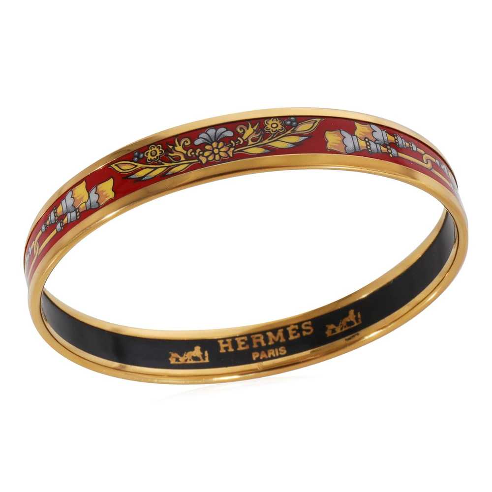 Hermes Hermès Narrow Enamel Bracelet with Tassels - image 3