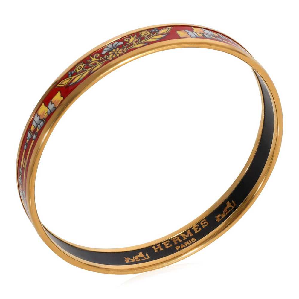 Hermes Hermès Narrow Enamel Bracelet with Tassels - image 4