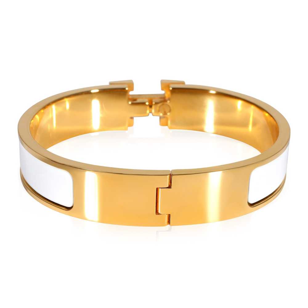 Hermes Hermès Clic H Bracelet in White - image 3