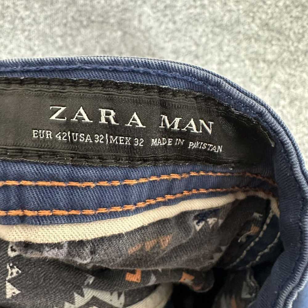 Zara Zara Man Shorts Mens 32 Blue Chino Flat Fron… - image 2