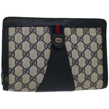 Gucci GUCCI GG Supreme Sherry Line Clutch Bag PVC… - image 1