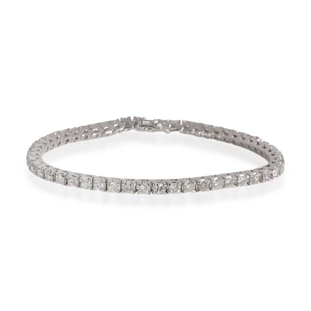 Tiffany & Co. Four Prong Diamond Tennis Bracelet … - image 1