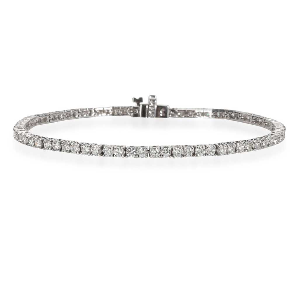 Tiffany & Co. Four Prong Diamond Tennis Bracelet … - image 1