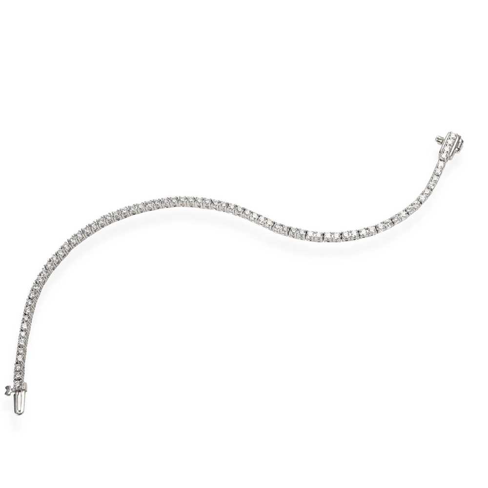 Tiffany & Co. Four Prong Diamond Tennis Bracelet … - image 2