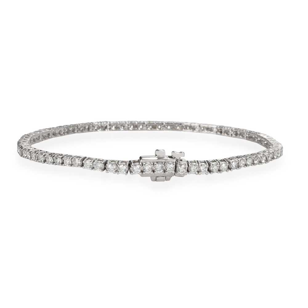 Tiffany & Co. Four Prong Diamond Tennis Bracelet … - image 3