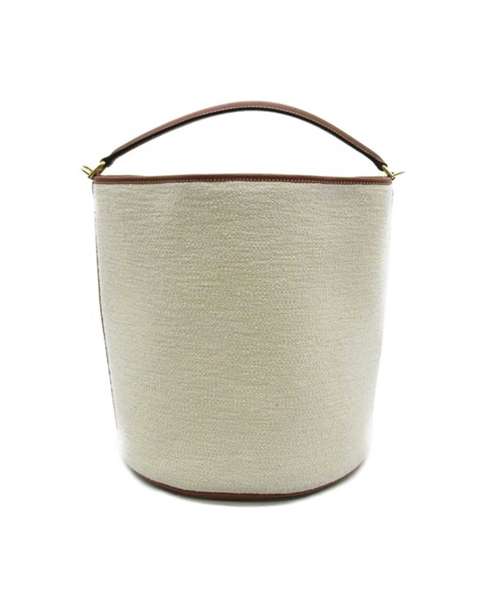 Celine White Canvas Bucket Bag in Excellent Condi… - image 2