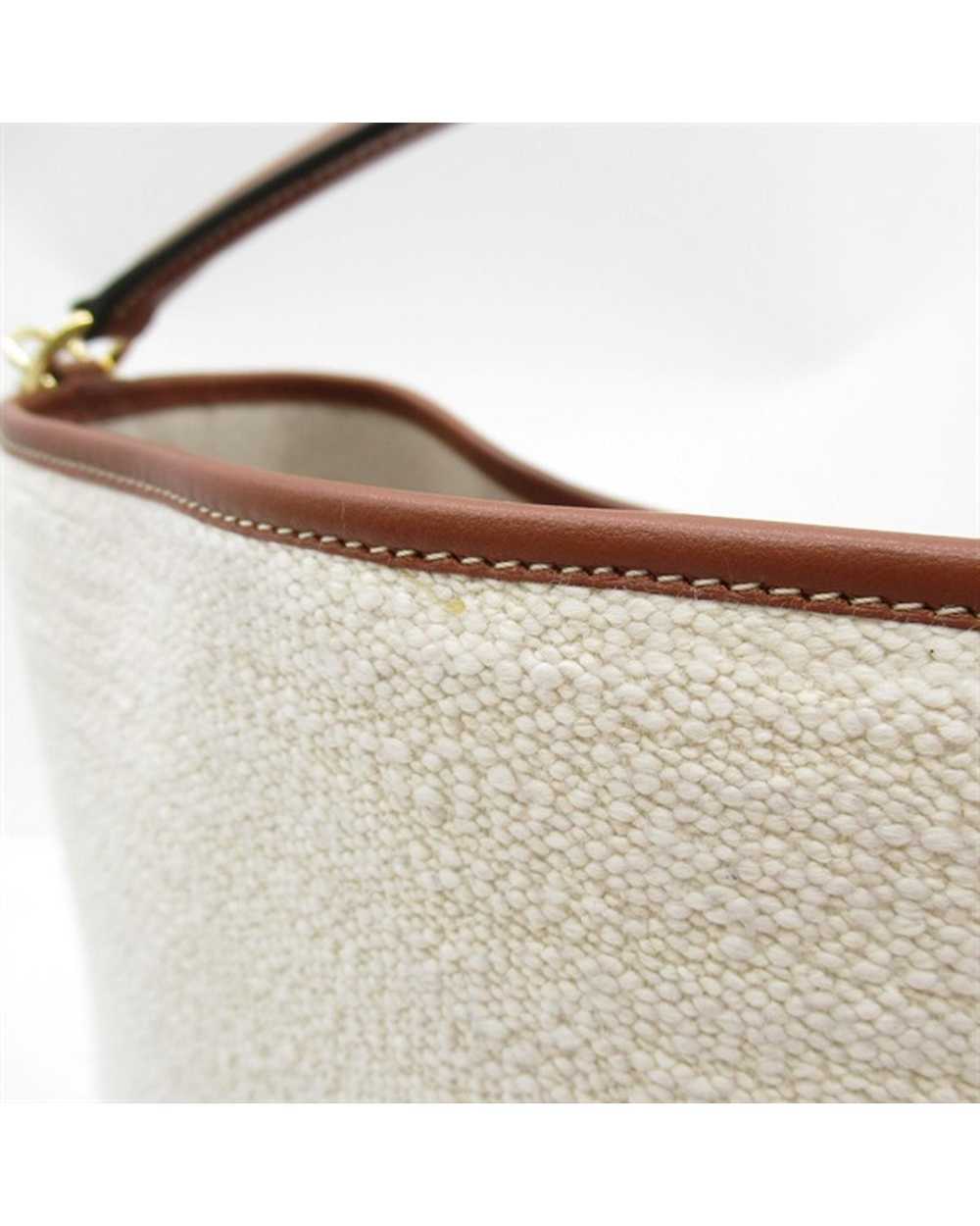 Celine White Canvas Bucket Bag in Excellent Condi… - image 9