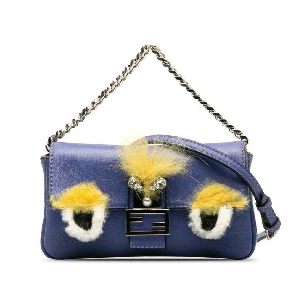 Fendi FENDI Monster Micro Bucket Chain Handbag Sh… - image 2