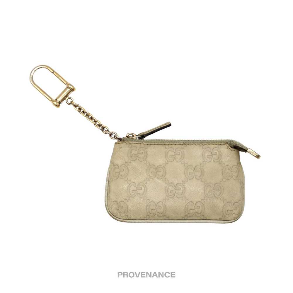 Gucci 🔴 Gucci Key Pouch Cles - Cream GG Guccissi… - image 1