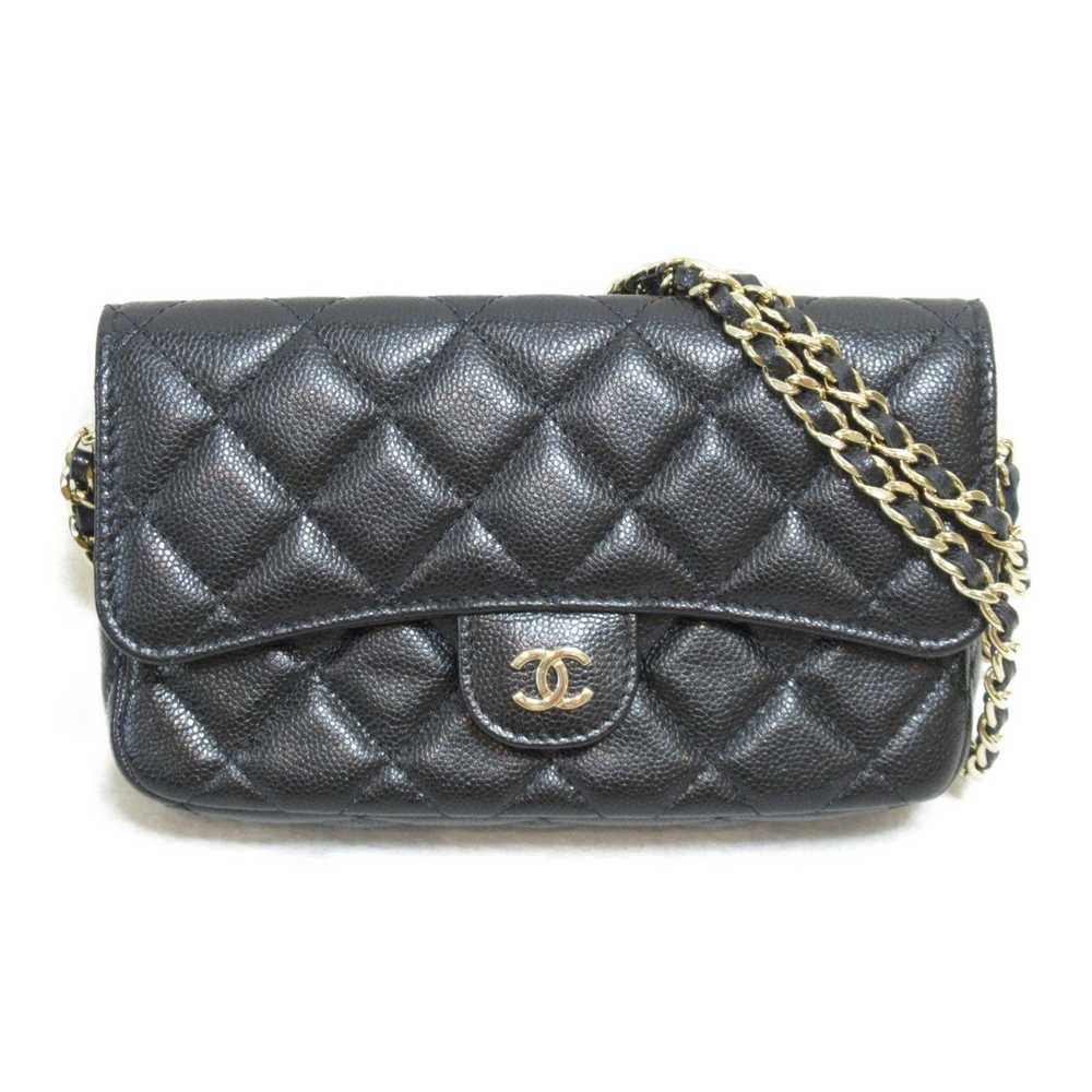 Chanel CHANEL Matelasse Chain Phone Case Wallet B… - image 1