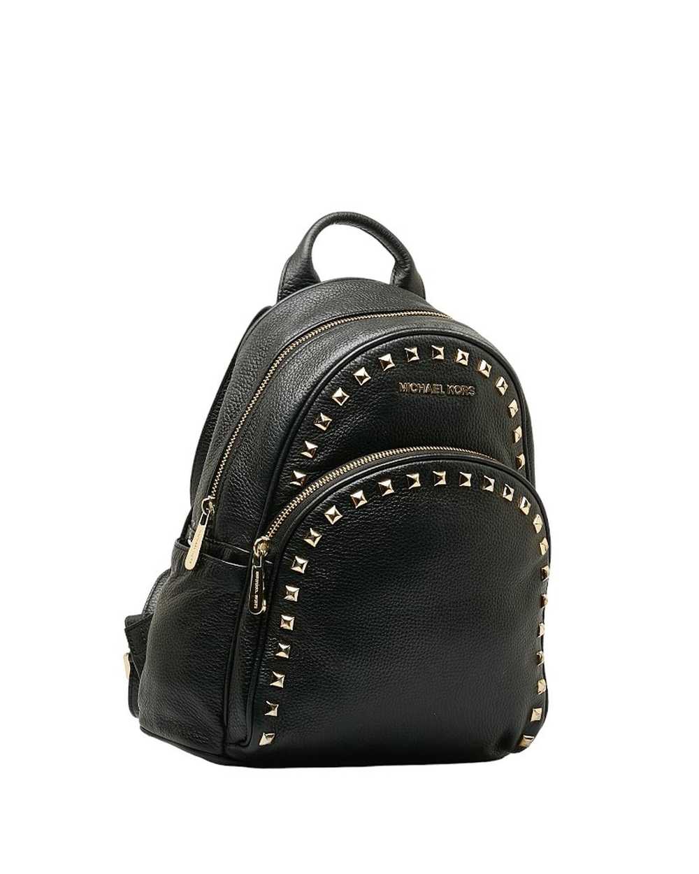 Michael Kors Studded Leather Abbey Backpack Bag - image 2