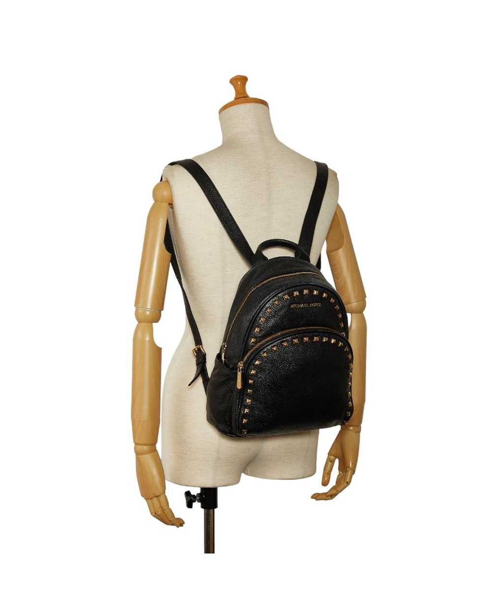 Michael Kors Studded Leather Abbey Backpack Bag - image 9