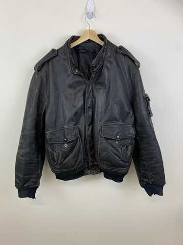 Leather × Streetwear × Vintage Vintage 90s Distres