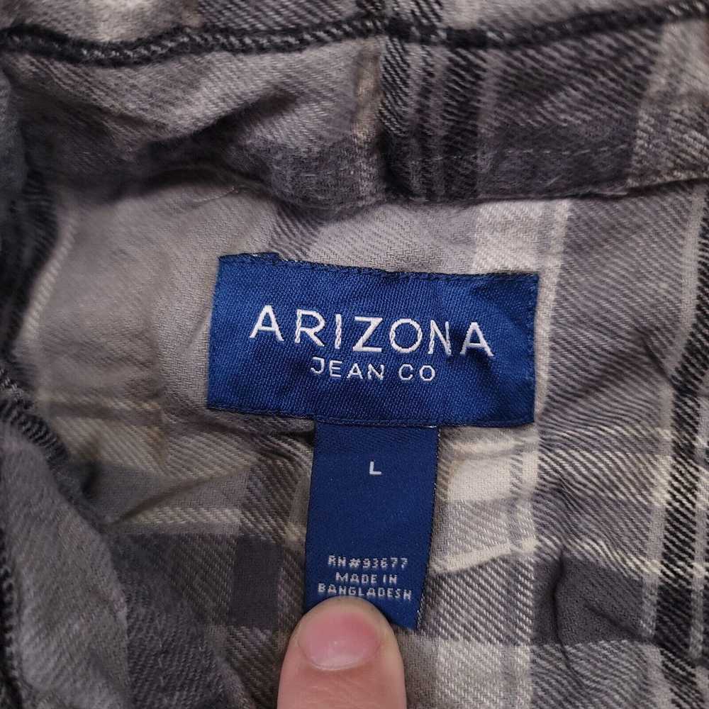 AriZona Arizona Jean Co Madras Flannel Button Up … - image 3