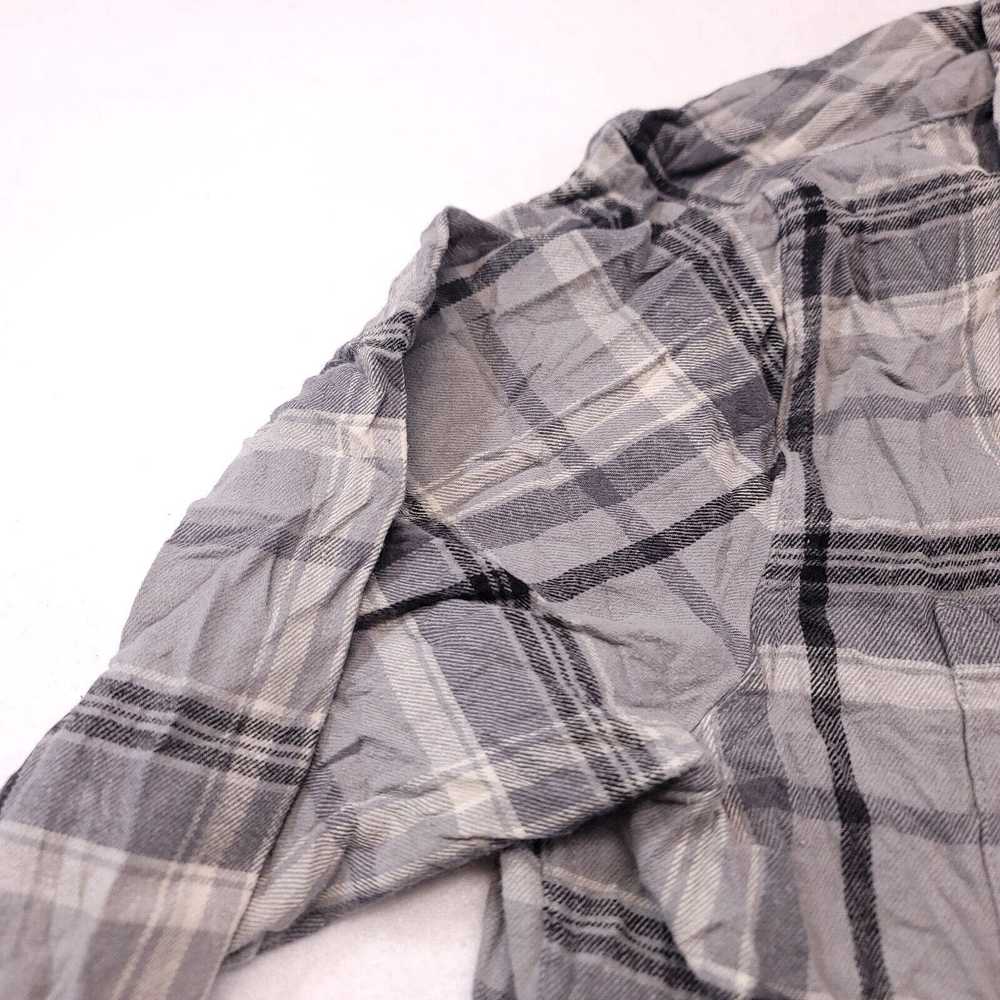AriZona Arizona Jean Co Madras Flannel Button Up … - image 4