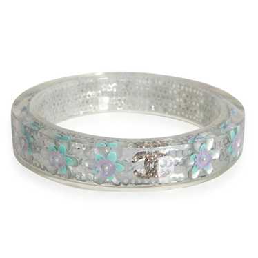 Chanel Chanel Lucite Crystal Sequin Bangle, Blue … - image 1