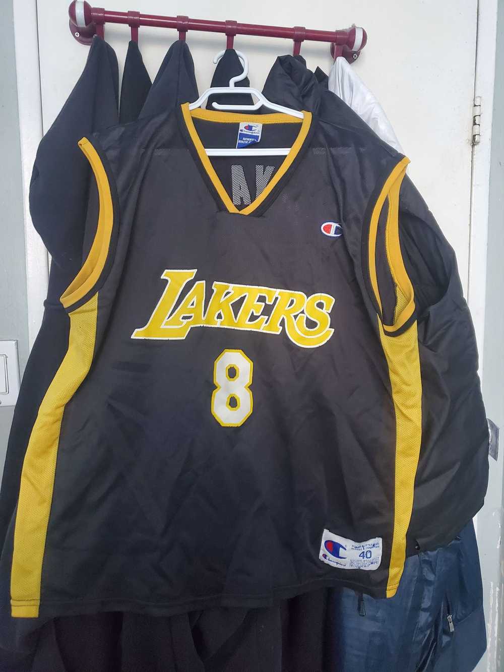 Champion NBA LA Lakers Kobe Bryant Black Gold Lar… - image 2