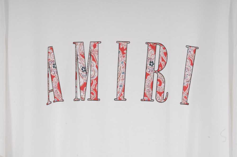Amiri Bandana Paisley Logo T Shirt - 01197 - image 4