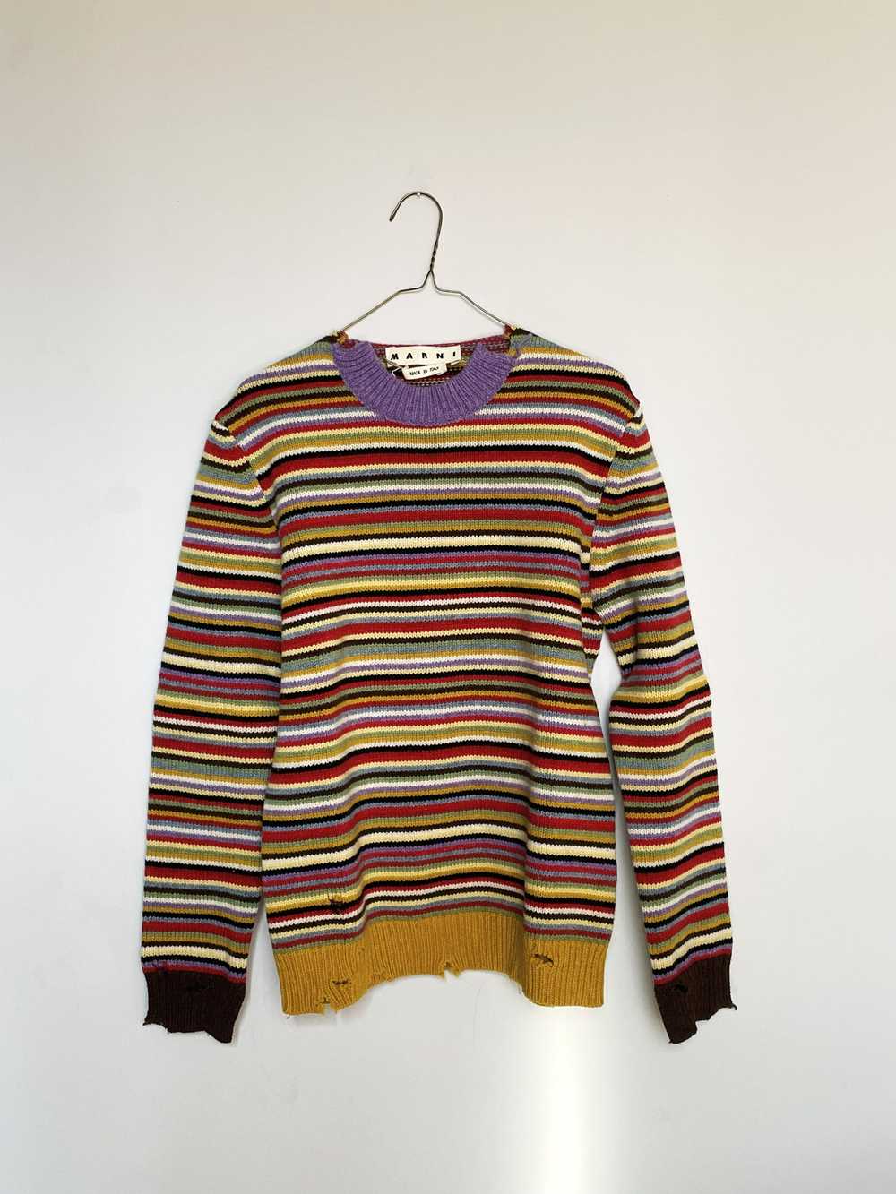 Marni Stripped wool sweater - image 1