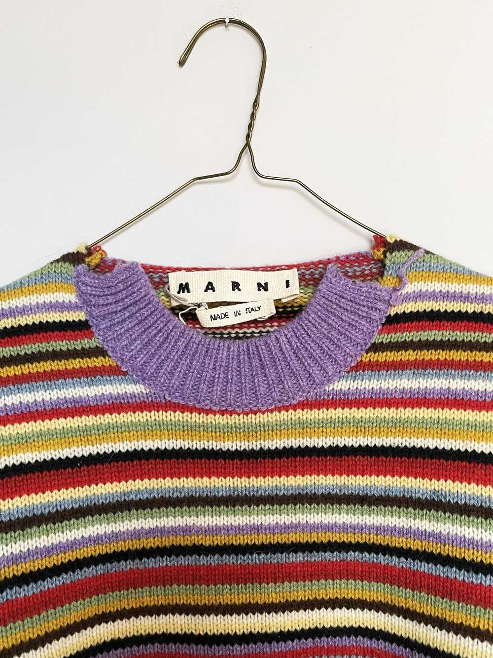 Marni Stripped wool sweater - image 4