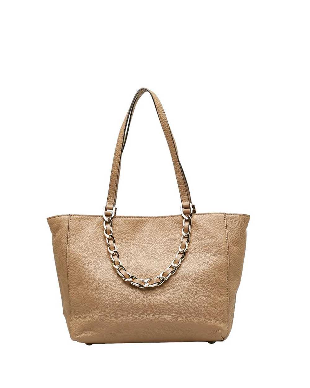 Michael Kors Leather Chained Tote Bag in Brown - image 3