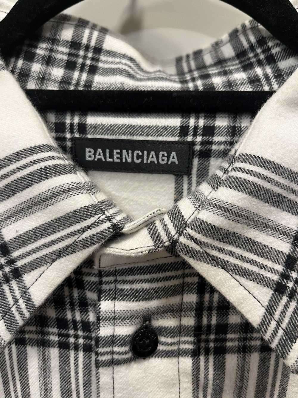 Balenciaga Balenciaga Aw18 Oversized plaid flannel - image 4