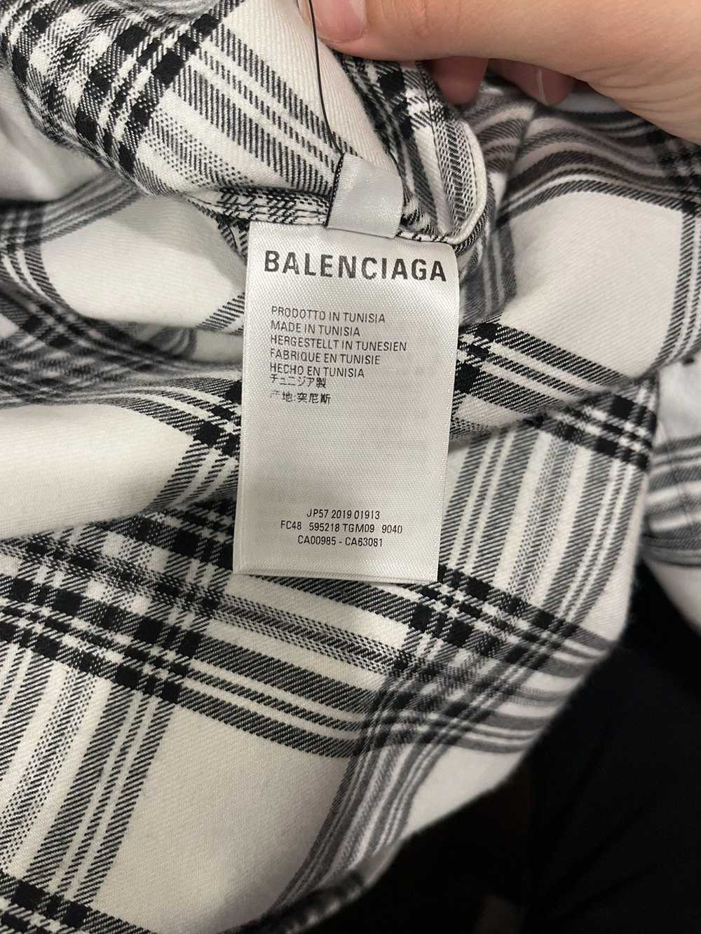 Balenciaga Balenciaga Aw18 Oversized plaid flannel - image 6