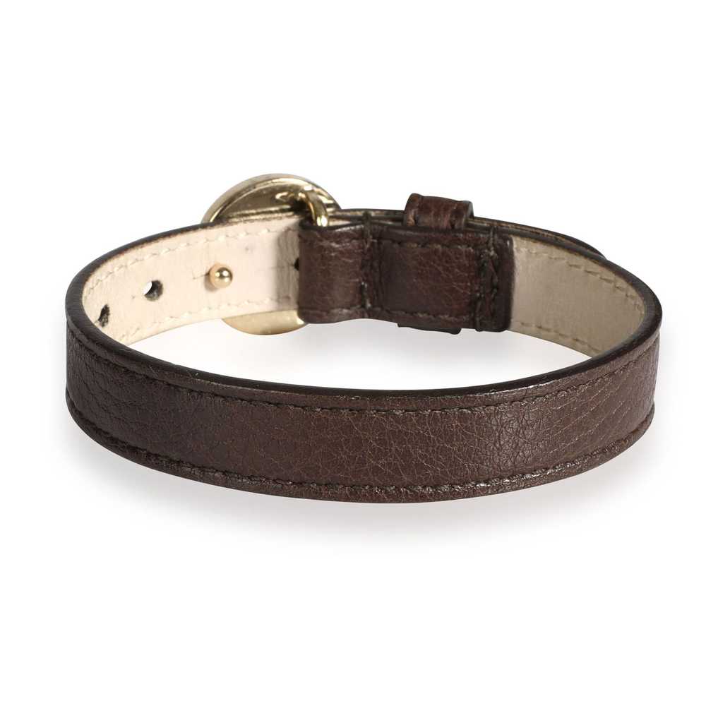 Bvlgari Bulgari Monete Brown Leather Bracelet - image 3