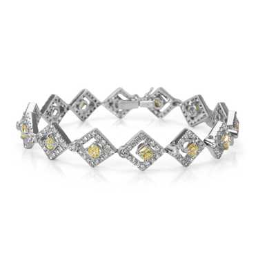 Tiffany & Co. Luca Gems White & Yellow Diamond Br… - image 1