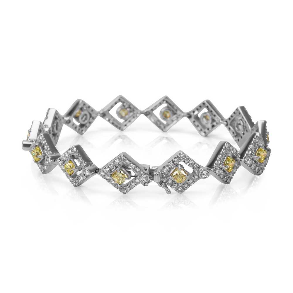 Tiffany & Co. Luca Gems White & Yellow Diamond Br… - image 2