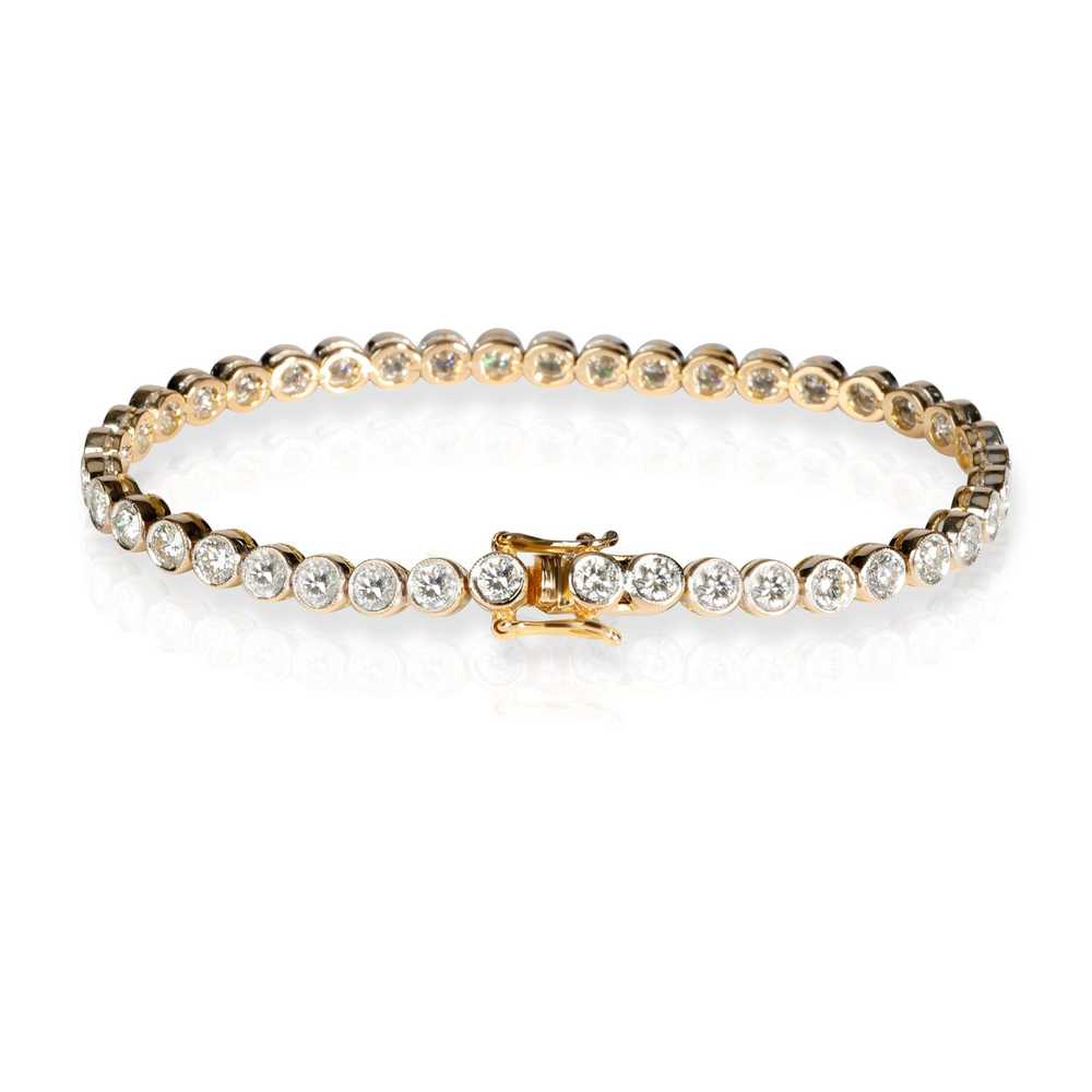 Tiffany & Co. Bezel Set Diamond Bracelet in 18K 2… - image 3