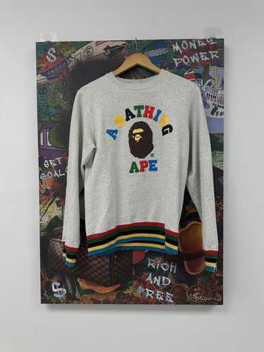 Bape BAPE Crewneck Grey Multi Medium