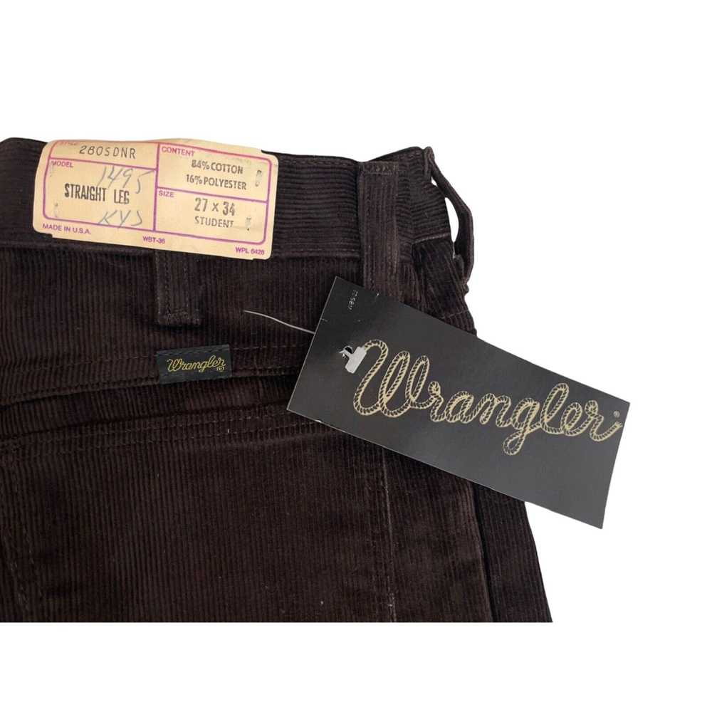 Wrangler vintage wrangler corduroy straight leg p… - image 3