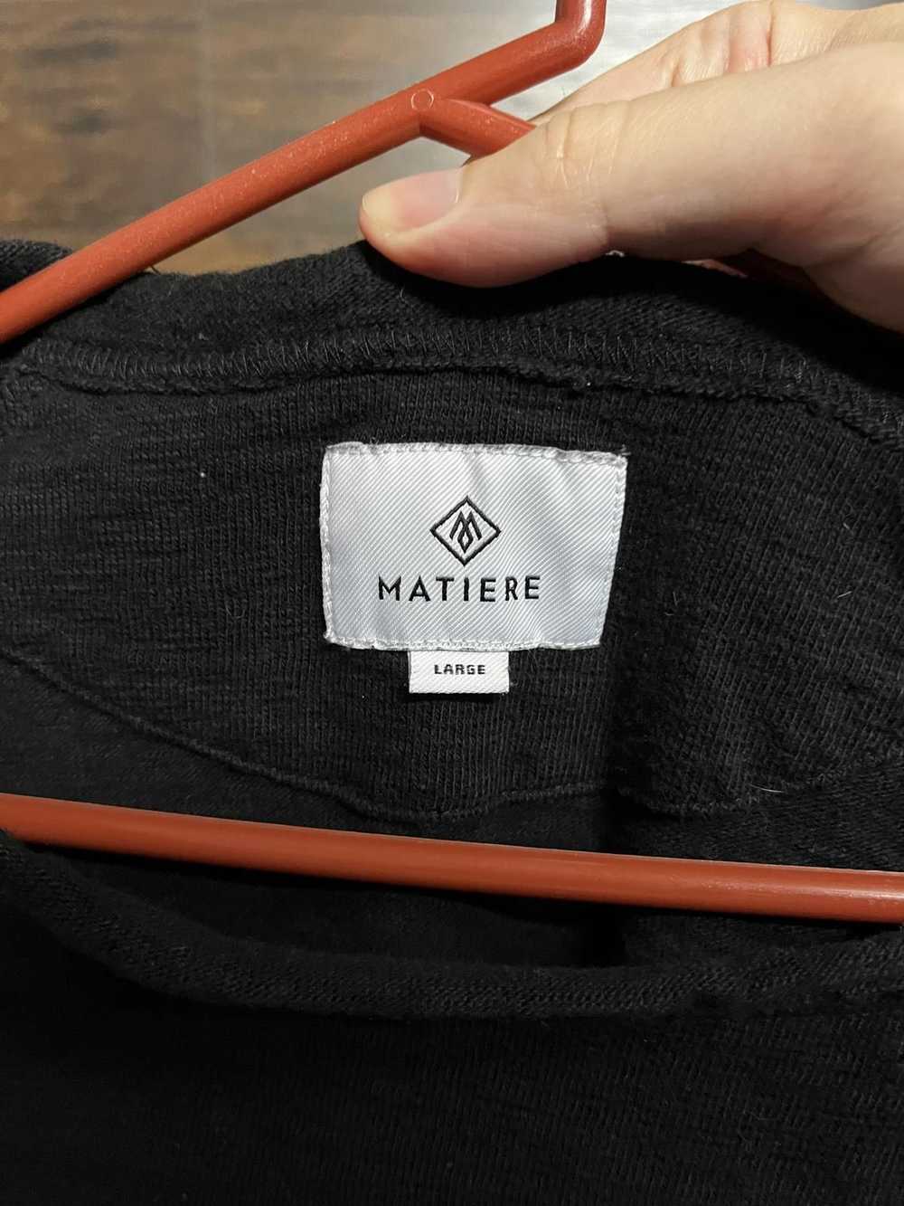 Designer Matiere Heavy Mens Short Sleeve - BLACK … - image 3