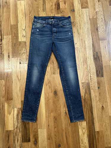 Amiri Amiri Plain Dark Blue Denim Jeans Size 33 - image 1