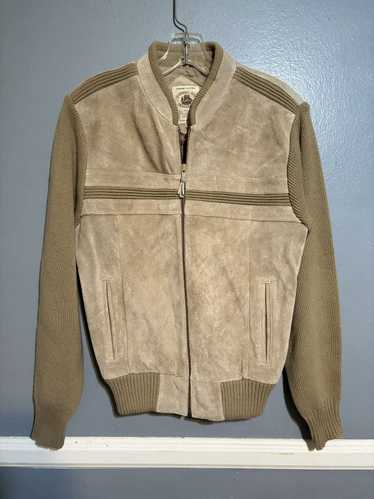 Vintage Suede leather Caribou bay trading jacket
