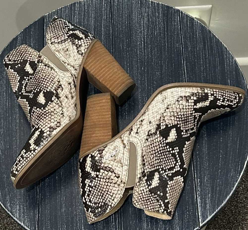Vince Camuto Vince Camuto Snakeskin Booties - image 1