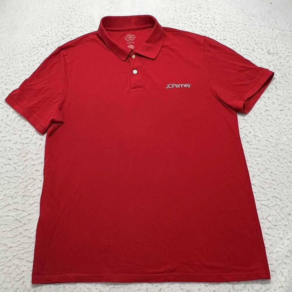 St. Johns Bay JCPenney Employee Red Short Sleeve … - image 1