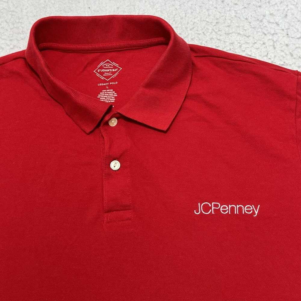St. Johns Bay JCPenney Employee Red Short Sleeve … - image 2