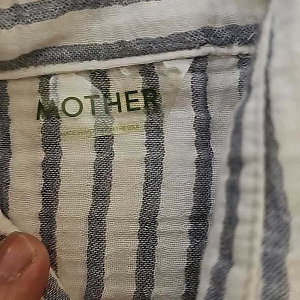 MOTHER the Cadet stripped shirt xs - image 7