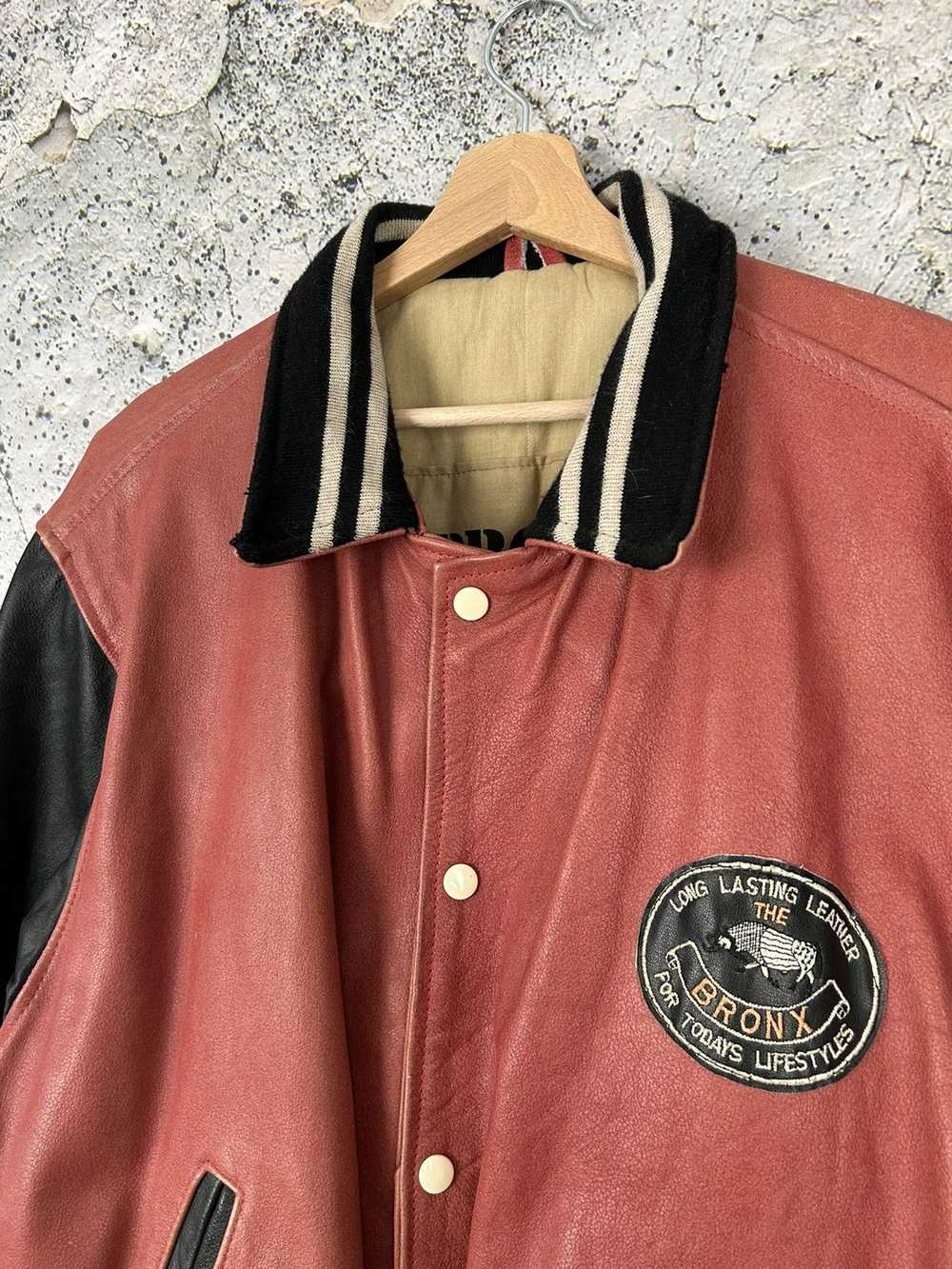 Genuine Leather × Vintage Vintage Bronx Bomber Ge… - image 3