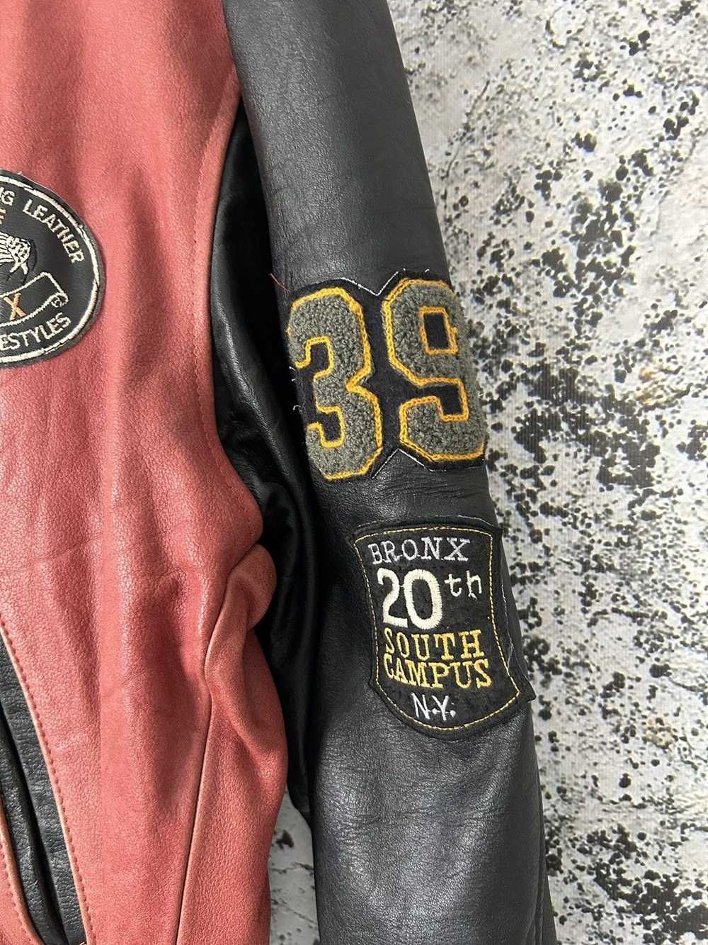 Genuine Leather × Vintage Vintage Bronx Bomber Ge… - image 4